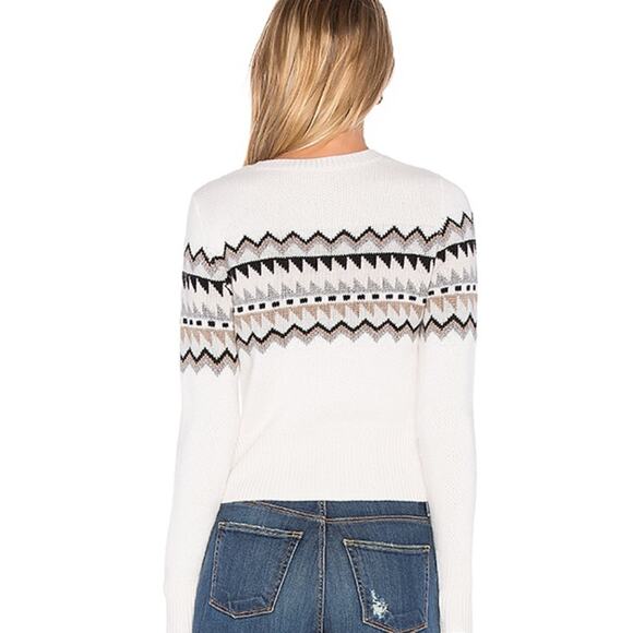 AUTUMN CASHMERE Fair Isle Cashmere/Wool Sweater - Picture 2 of 12